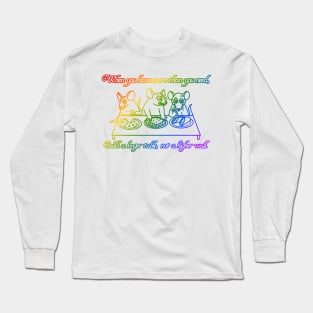 Build A Longer Table, Not A Higher Wall (Rainbow Version) Long Sleeve T-Shirt
